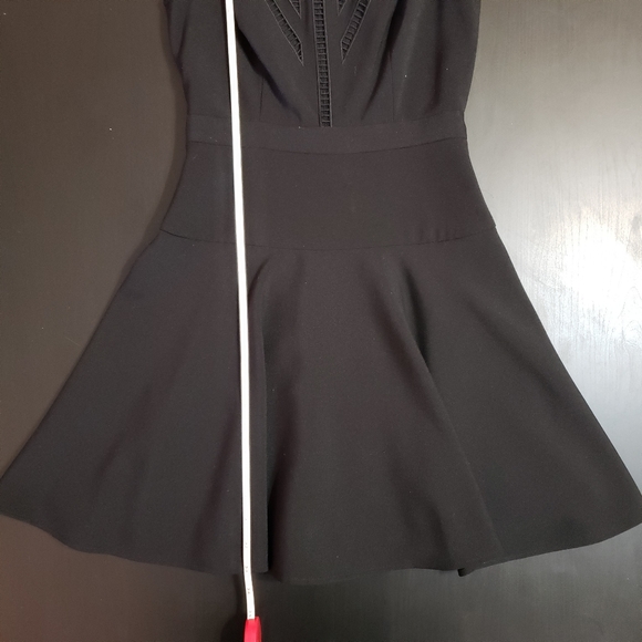 BCBGMaxAzria Embroidered Sheer-Trim Dress - Picture 15 of 16